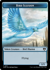 Bird // Bird Illusion Double-Sided Token [Commander Masters Tokens] | Fandemonia Ltd