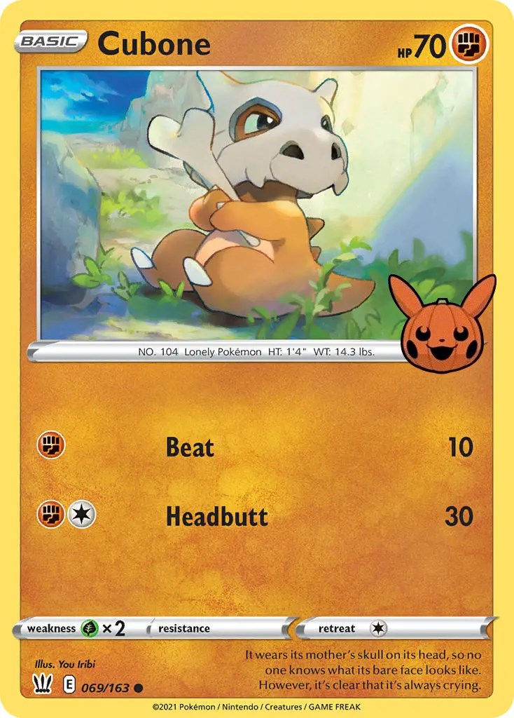 Cubone (069/163) [Trick or Trade] | Fandemonia Ltd