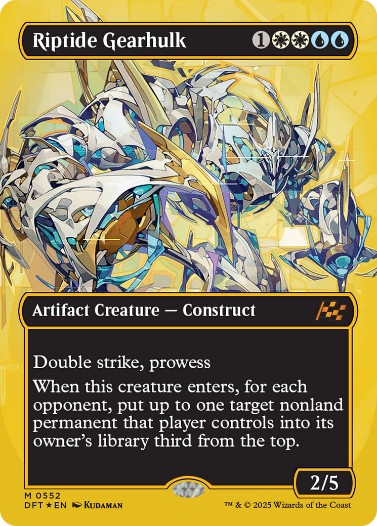 Riptide Gearhulk (Borderless) (First-Place Foil) [Aetherdrift] | Fandemonia Ltd