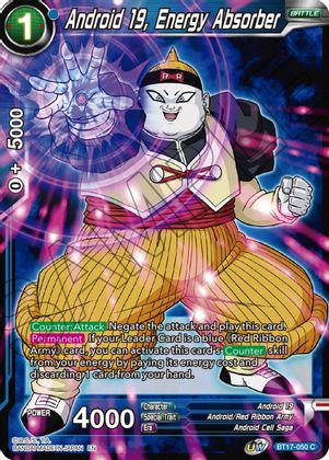 Android 19, Energy Absorber (BT17-050) [Ultimate Squad] | Fandemonia Ltd