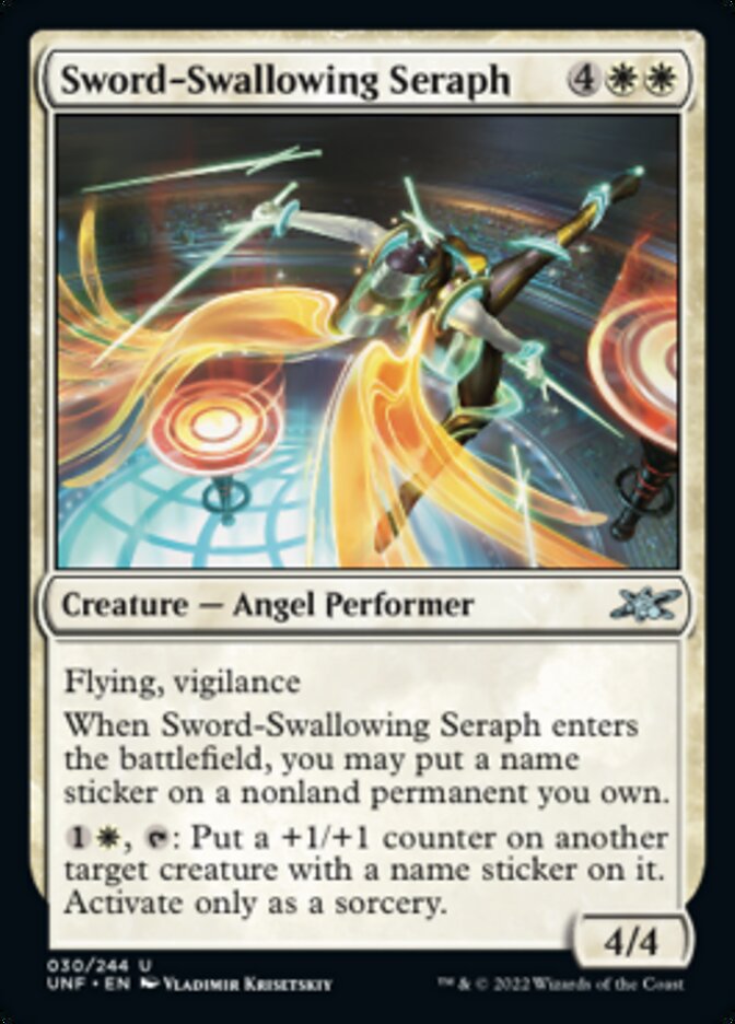 Sword-Swallowing Seraph [Unfinity] | Fandemonia Ltd