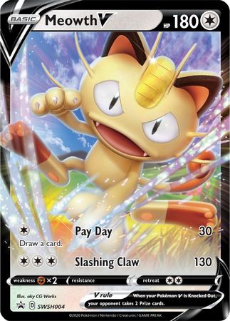 Meowth V (SWSH004) [Sword & Shield: Black Star Promos] | Fandemonia Ltd