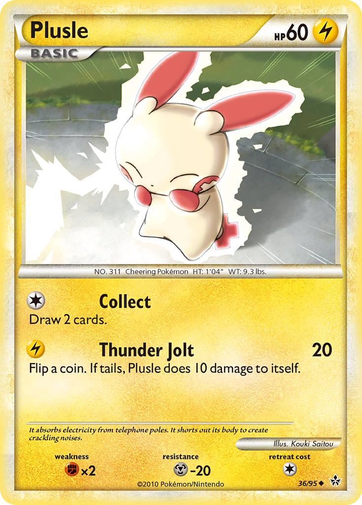 Plusle (36/95) [HeartGold & SoulSilver: Unleashed] | Fandemonia Ltd