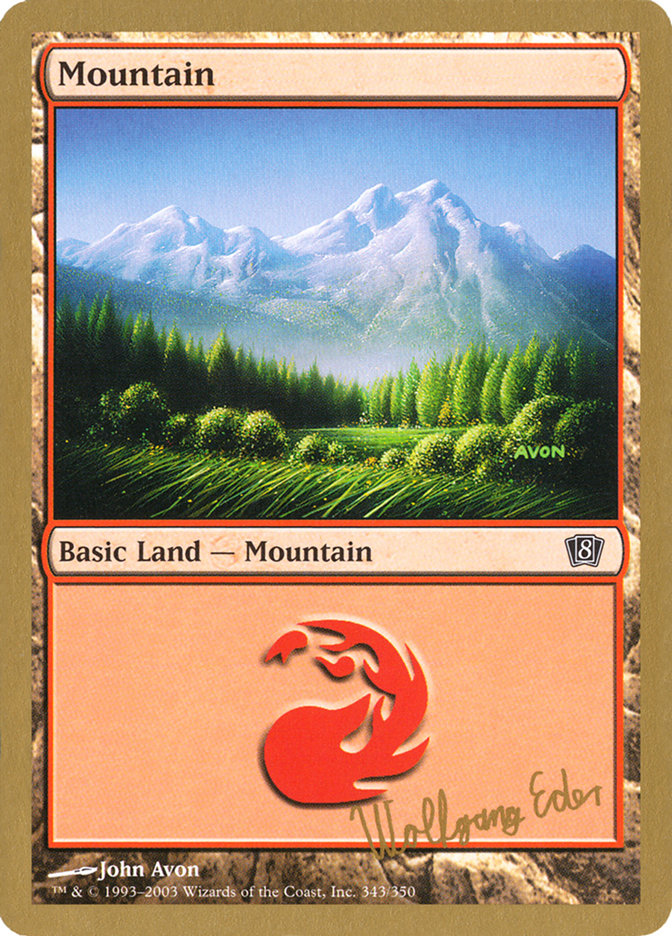 Mountain (we343) (Wolfgang Eder) [World Championship Decks 2003] | Fandemonia Ltd