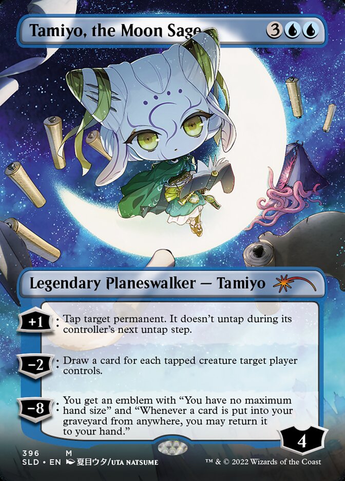 Tamiyo, the Moon Sage (Borderless) [Secret Lair Drop Series] | Fandemonia Ltd