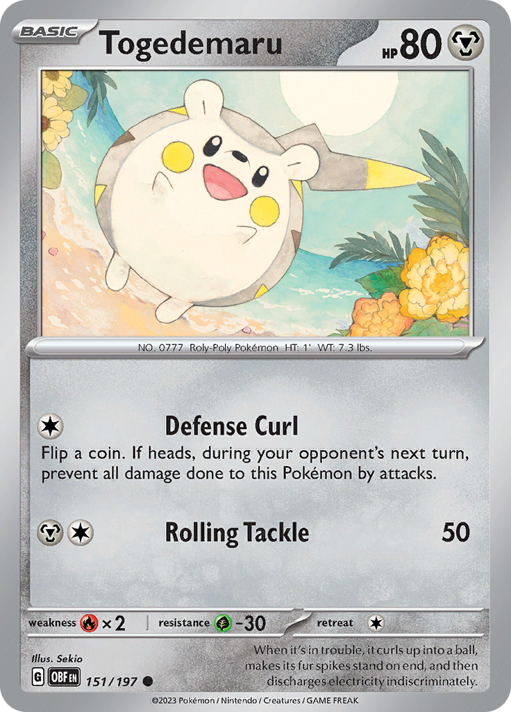 Togedemaru (151/197) [Scarlet & Violet: Obsidian Flames] | Fandemonia Ltd