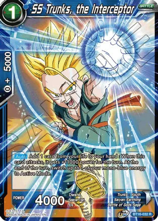 SS Trunks, the Interceptor (BT16-032) [Realm of the Gods] | Fandemonia Ltd