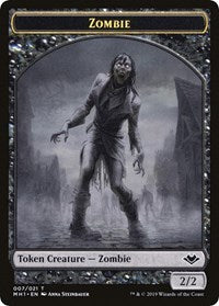 Zombie // Golem Double-Sided Token [Modern Horizons Tokens] | Fandemonia Ltd