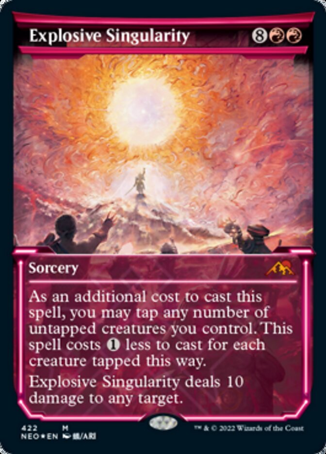 Explosive Singularity (Showcase) (Foil Etched) [Kamigawa: Neon Dynasty] | Fandemonia Ltd