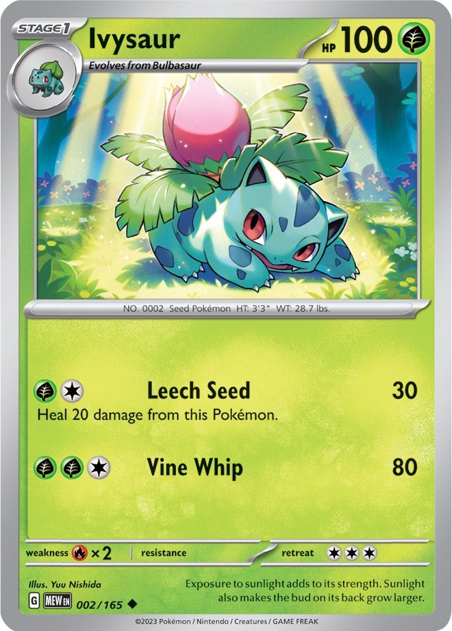 Ivysaur (002/165) [Scarlet & Violet: 151] | Fandemonia Ltd