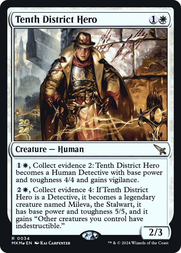 Tenth District Hero [Murders at Karlov Manor Prerelease Promos] | Fandemonia Ltd