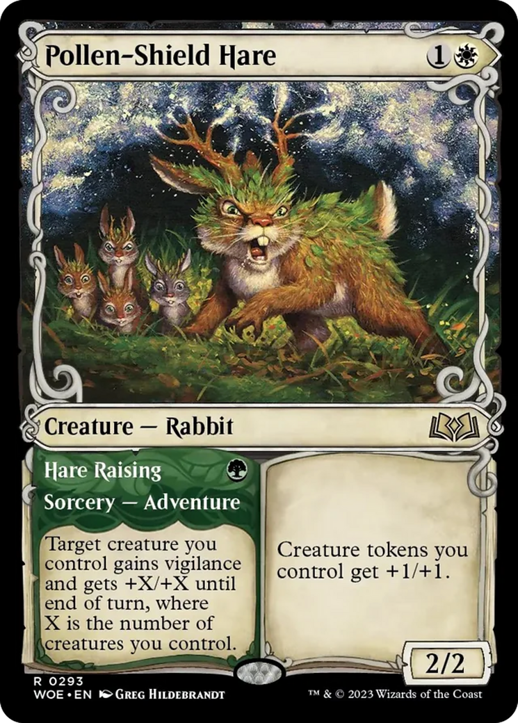 Pollen-Shield Hare // Hare Raising (Showcase) [Wilds of Eldraine] | Fandemonia Ltd