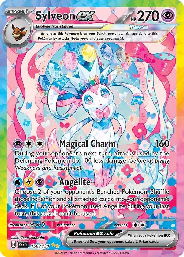 Sylveon ex (156/131) [Scarlet & Violet: Prismatic Evolutions] | Fandemonia Ltd