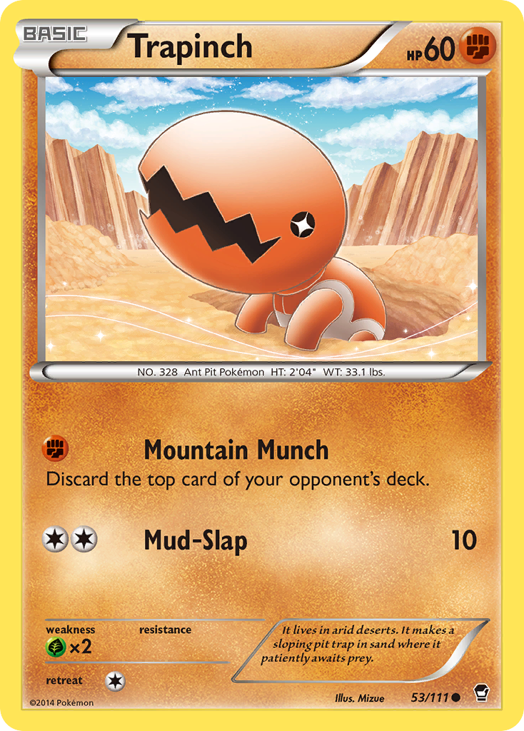 Trapinch (53/111) [XY: Furious Fists] | Fandemonia Ltd