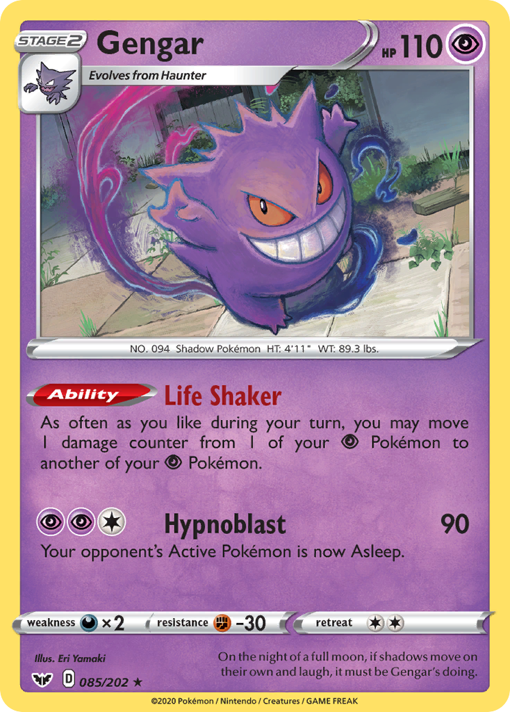 Gengar (085/202) [Sword & Shield: Base Set] | Fandemonia Ltd