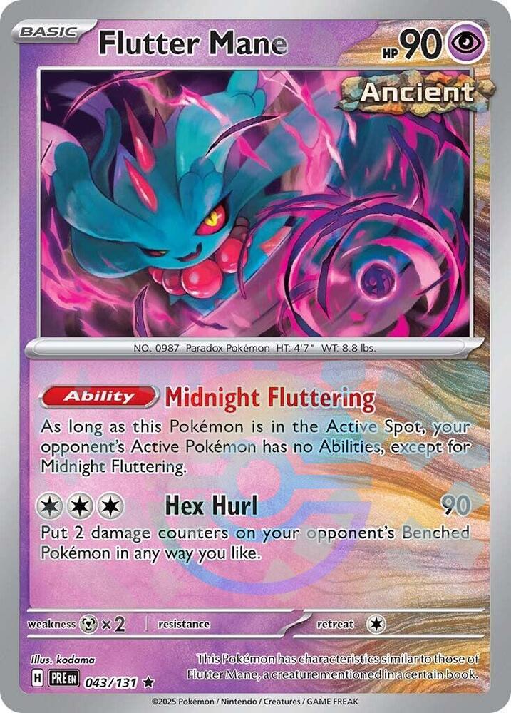 Flutter Mane (043/131) (Poke Ball Pattern) [Scarlet & Violet: Prismatic Evolutions] | Fandemonia Ltd