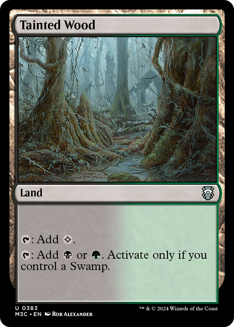 Tainted Wood (Ripple Foil) [Modern Horizons 3 Commander] | Fandemonia Ltd