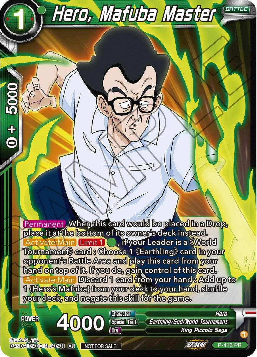 Hero, Mafuba Master (Zenkai Series Tournament Pack Vol.1) (P-413) [Tournament Promotion Cards] | Fandemonia Ltd