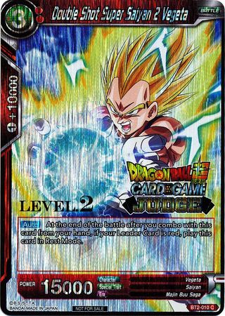 Double Shot Super Saiyan 2 Vegeta (Level 2) (BT2-010) [Judge Promotion Cards] | Fandemonia Ltd