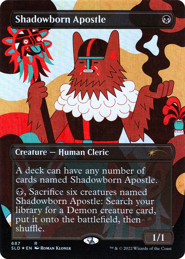 Shadowborn Apostle (687) (Borderless) [Secret Lair Drop Promos] | Fandemonia Ltd