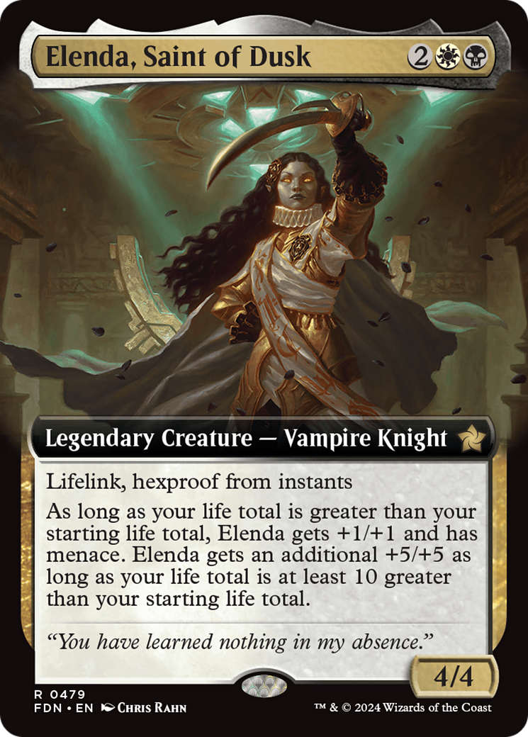 Elenda, Saint of Dusk (Extended Art) [Foundations] | Fandemonia Ltd