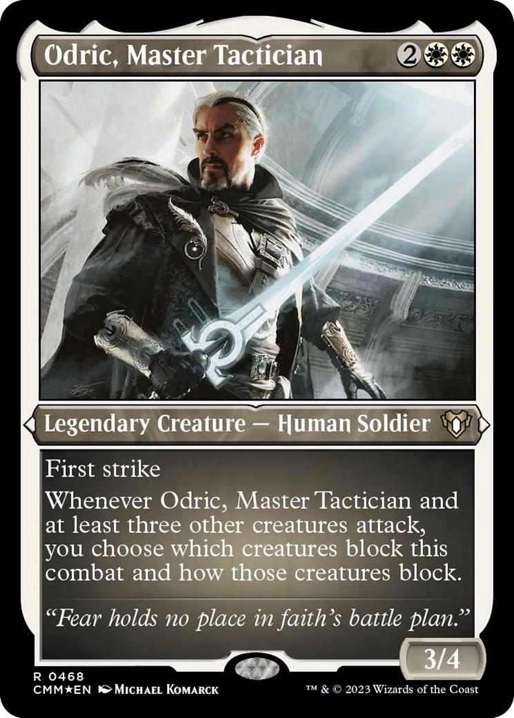 Odric, Master Tactician (Foil Etched) [Commander Masters] | Fandemonia Ltd