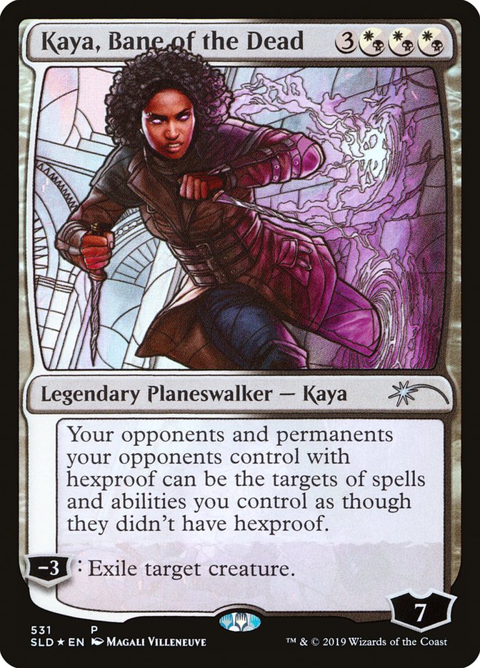 Kaya, Bane of the Dead (Stained Glass) [Secret Lair Drop Promos] | Fandemonia Ltd