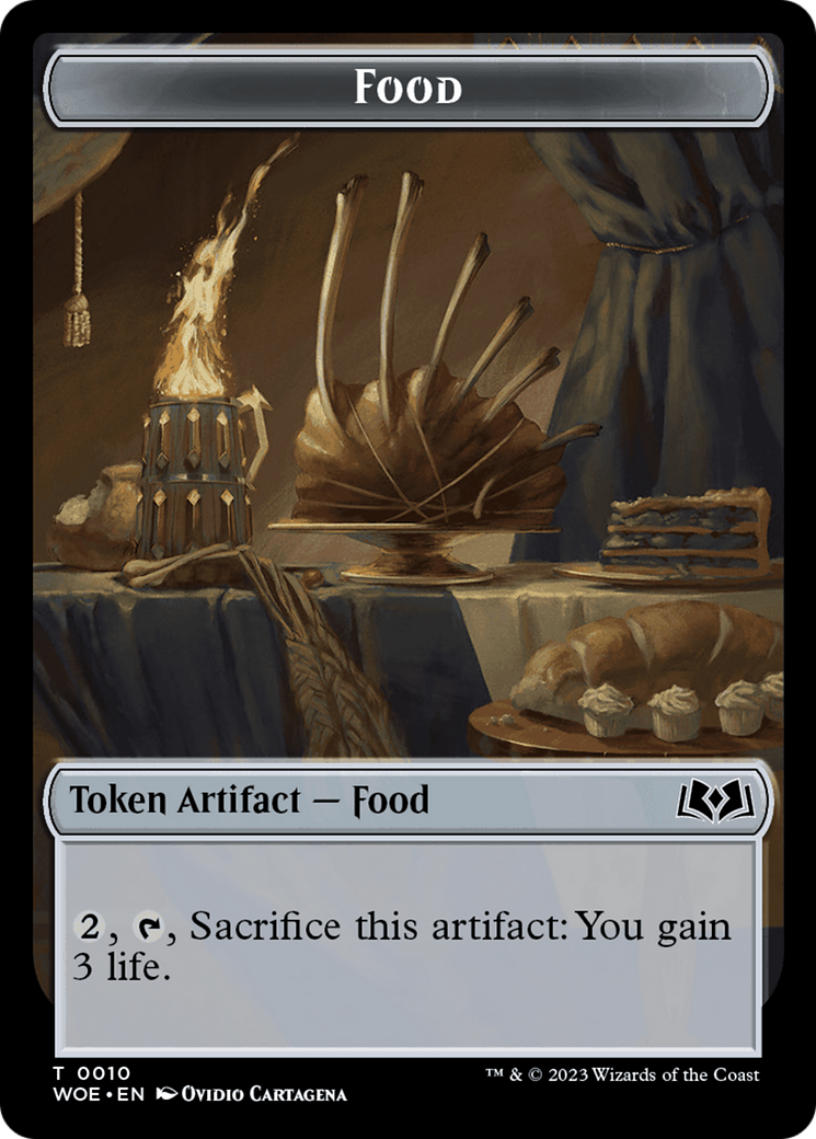 Faerie // Food (0010) Double-Sided Token [Wilds of Eldraine Tokens] | Fandemonia Ltd