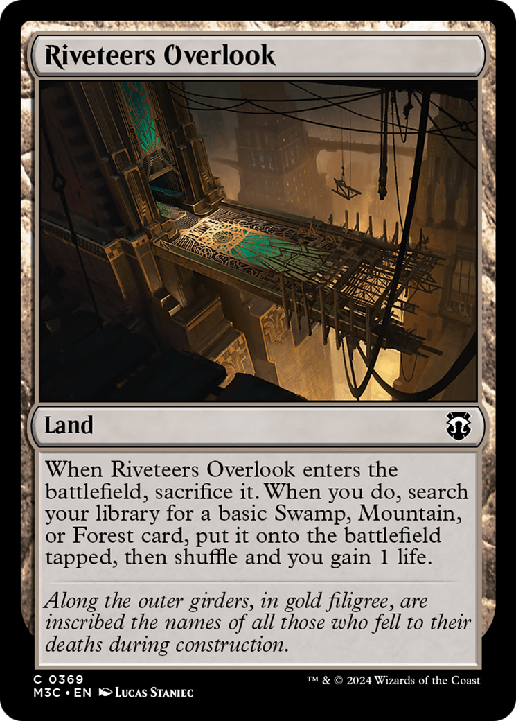 Riveteers Overlook (Ripple Foil) [Modern Horizons 3 Commander] | Fandemonia Ltd