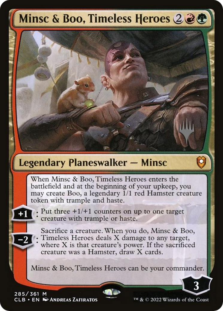 Minsc & Boo, Timeless Heroes (Promo Pack) [The Lost Caverns of Ixalan Promos] | Fandemonia Ltd