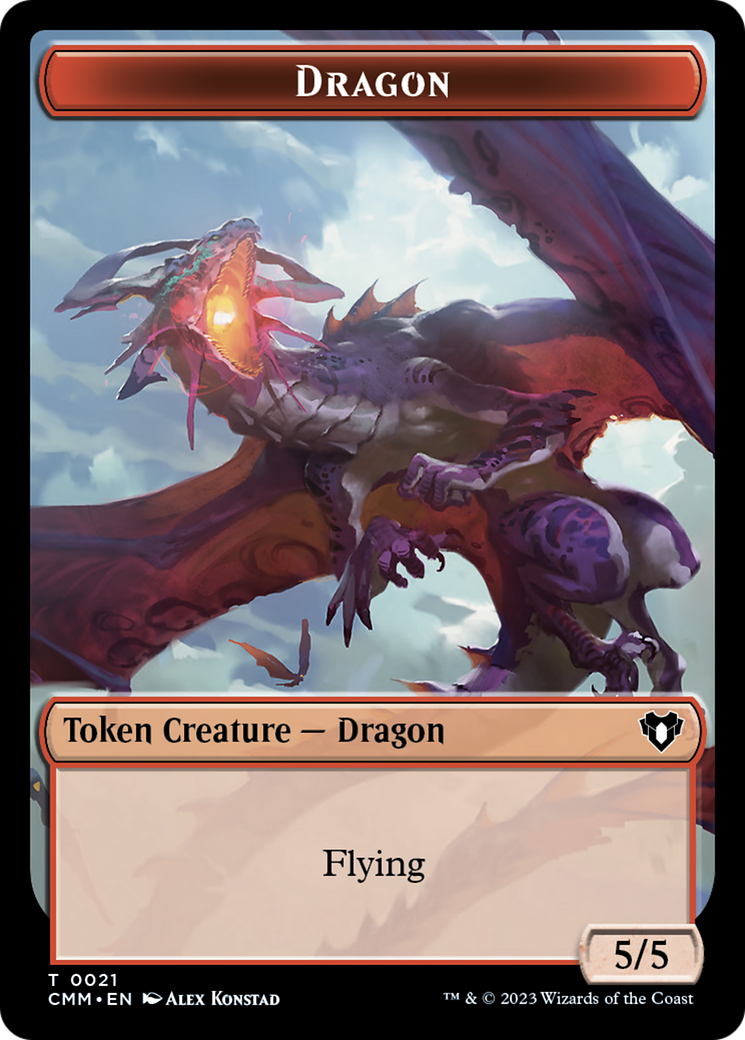 Dragon Token (21) [Commander Masters Tokens] | Fandemonia Ltd