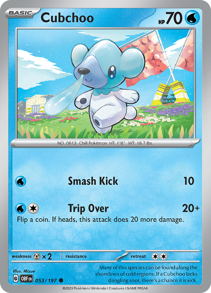 Cubchoo (053/197) [Scarlet & Violet: Obsidian Flames] | Fandemonia Ltd