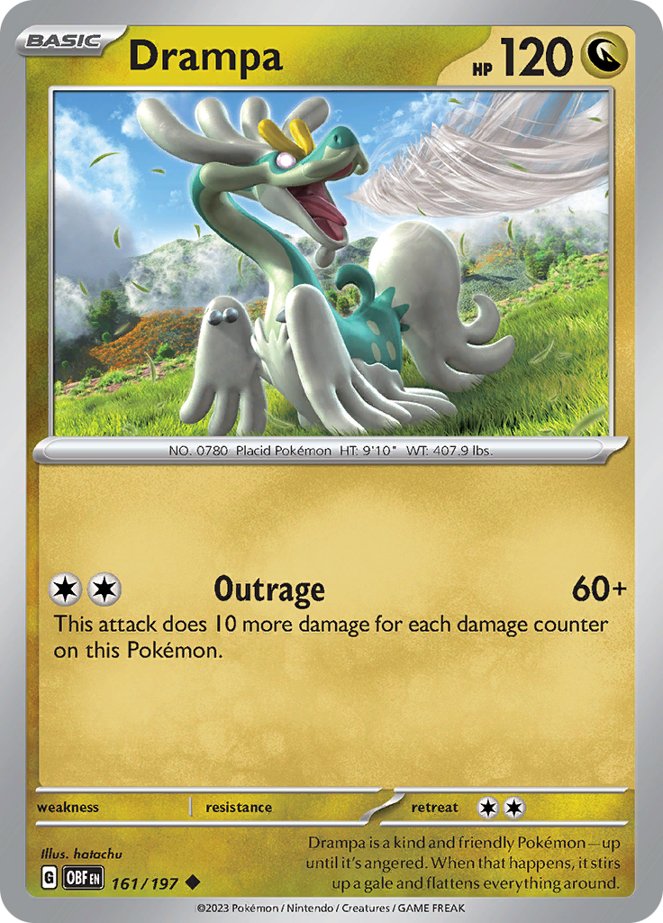 Drampa (161/197) [Scarlet & Violet: Obsidian Flames] | Fandemonia Ltd