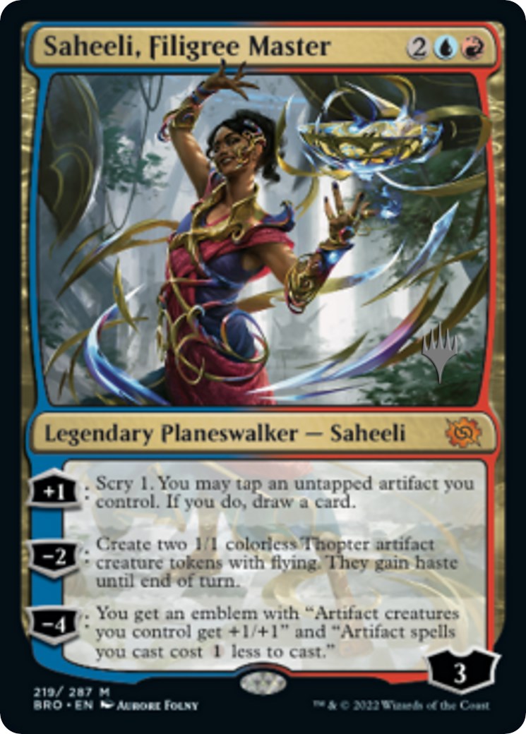 Saheeli, Filigree Master (Promo Pack) [The Brothers' War Promos] | Fandemonia Ltd