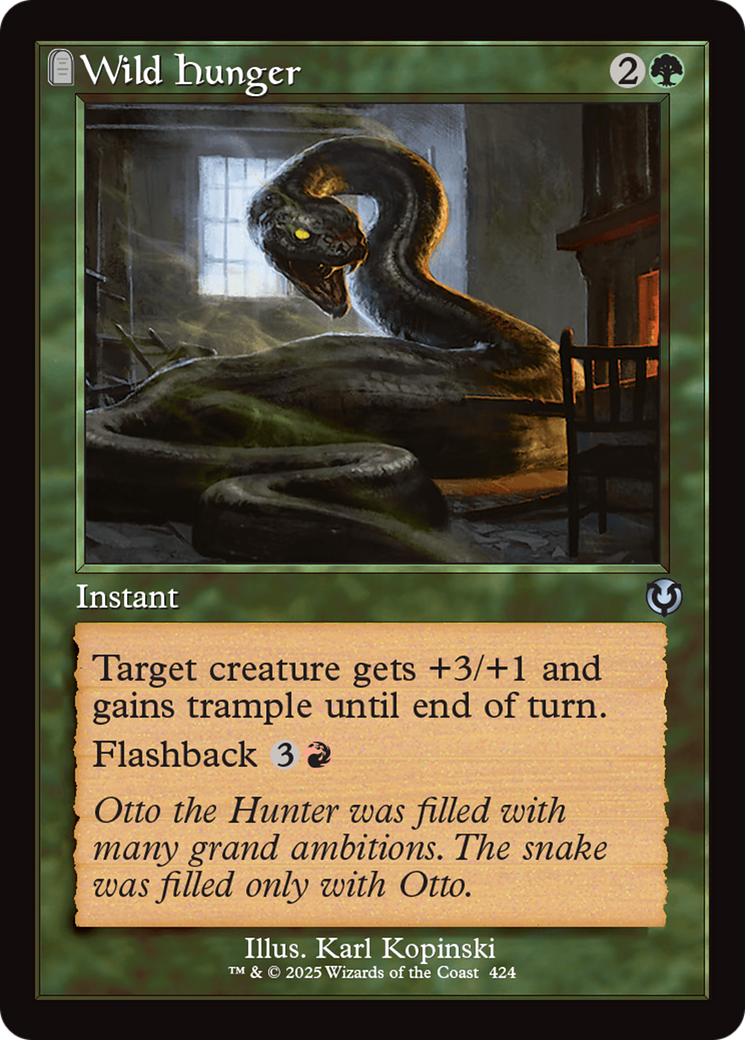 Wild Hunger (Retro Frame) [Innistrad Remastered] | Fandemonia Ltd