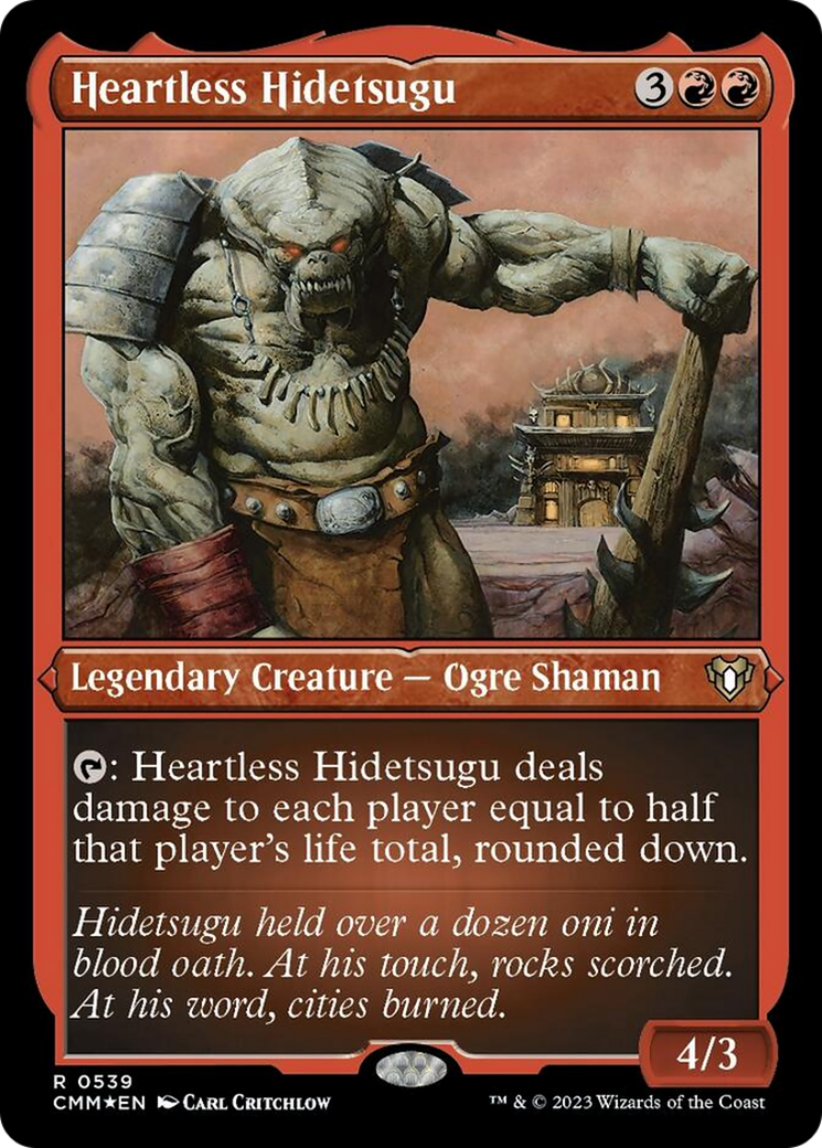 Heartless Hidetsugu (Foil Etched) [Commander Masters] | Fandemonia Ltd