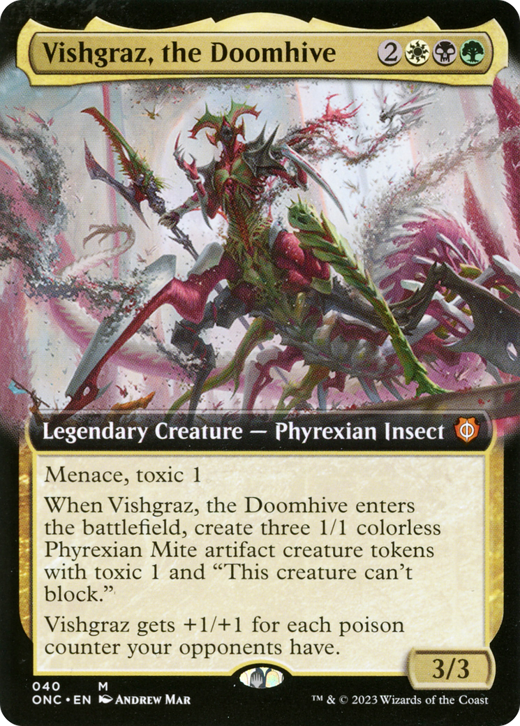 Vishgraz, the Doomhive (Extended Art) [Phyrexia: All Will Be One Commander] | Fandemonia Ltd