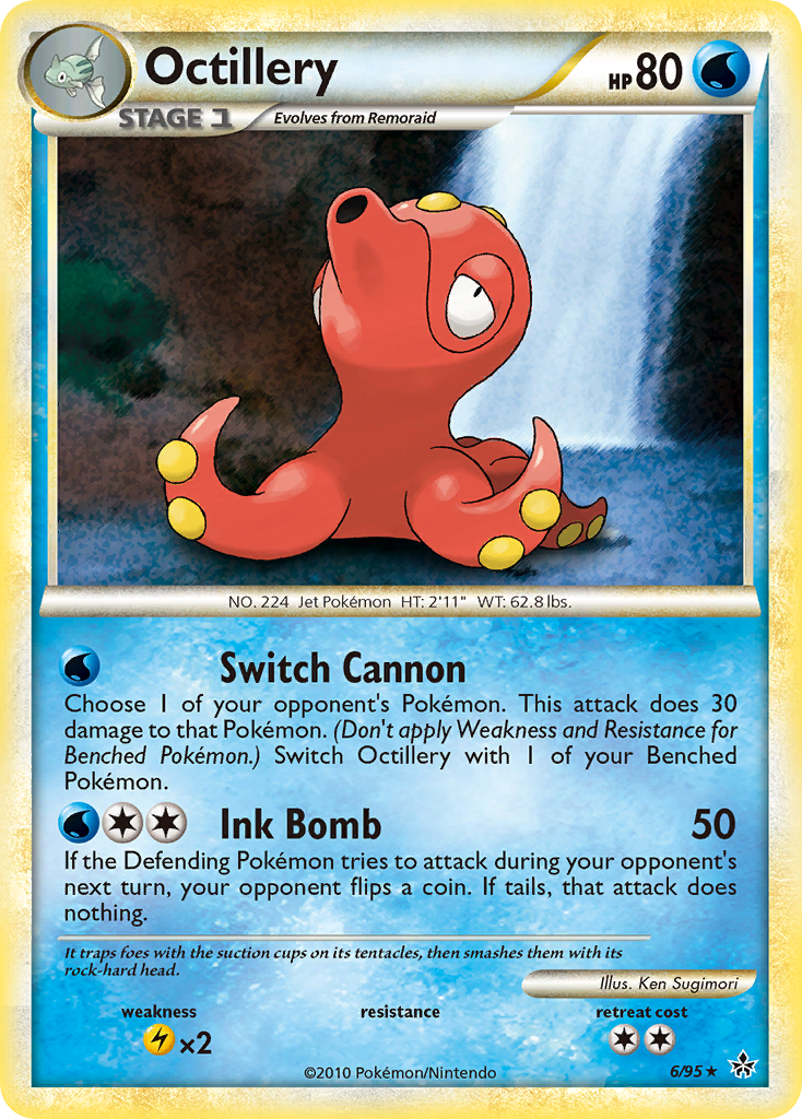 Octillery (6/95) [HeartGold & SoulSilver: Unleashed] | Fandemonia Ltd