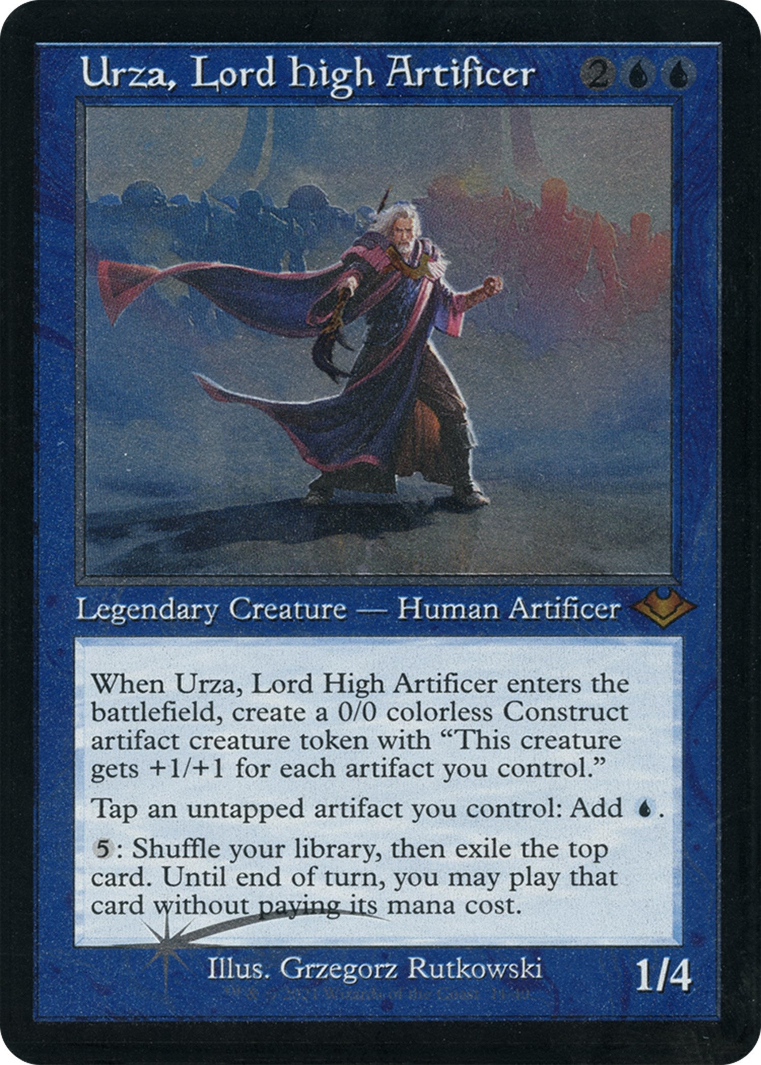 Urza, Lord High Artificer (Retro Foil Etched) [Modern Horizons] | Fandemonia Ltd