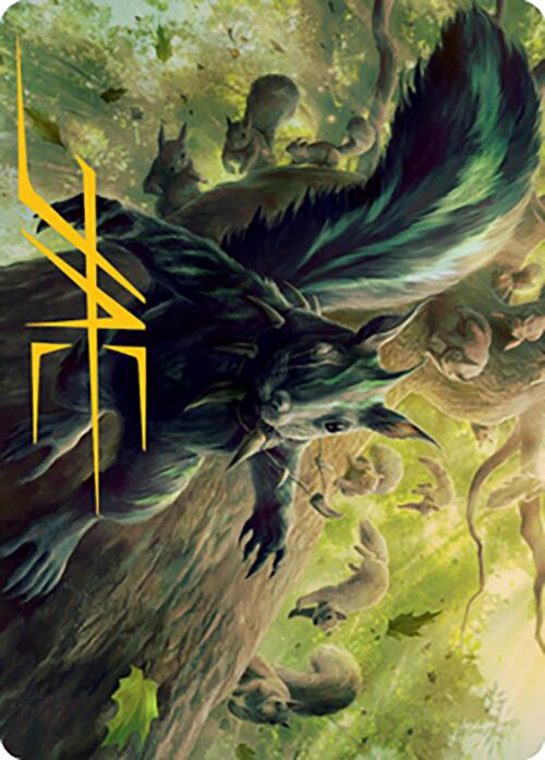 Chatterfang, Squirrel General Art Card (68) (Gold-Stamped Signature) [Modern Horizons 2 Art Series] | Fandemonia Ltd