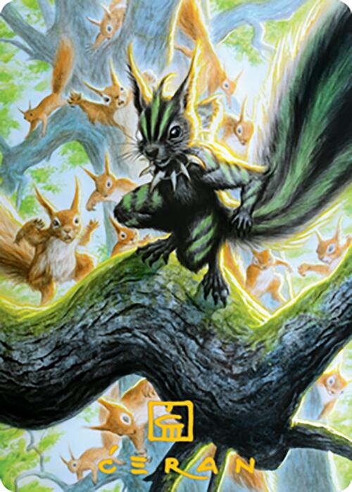 Chatterfang, Squirrel General Art Card (67) (Gold-Stamped Signature) [Modern Horizons 2 Art Series] | Fandemonia Ltd