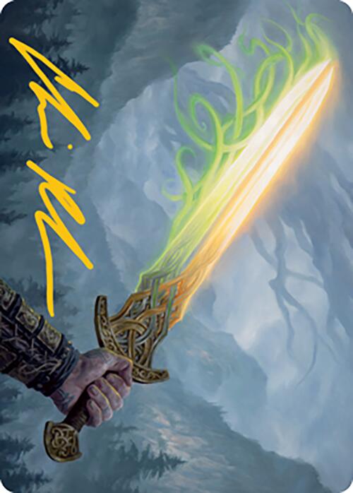 Sword of Hearth and Home Art Card (Gold-Stamped Signature) [Modern Horizons 2 Art Series] | Fandemonia Ltd