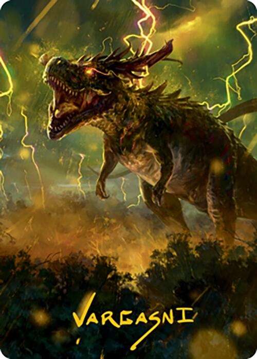 Thrasta, Tempest's Roar Art Card (42) (Gold-Stamped Signature) [Modern Horizons 2 Art Series] | Fandemonia Ltd