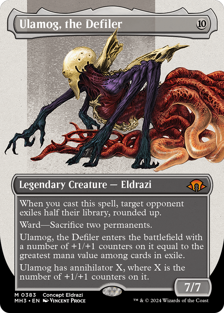 Ulamog, the Defiler (Borderless) (Serialized) [Modern Horizons 3] | Fandemonia Ltd