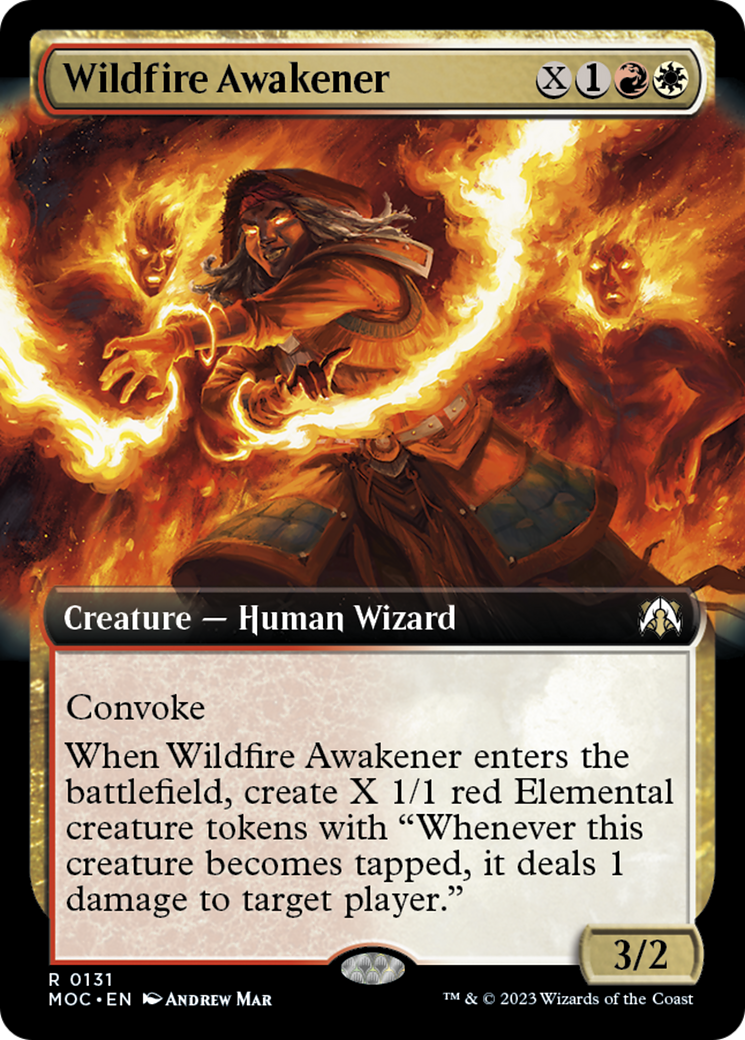 Wildfire Awakener (Extended Art) [March of the Machine Commander] | Fandemonia Ltd