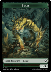 Beast (024) // Treasure Double-Sided Token [Bloomburrow Commander Tokens] | Fandemonia Ltd