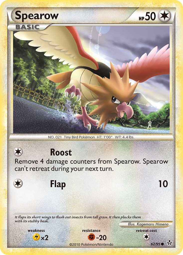 Spearow (62/95) [HeartGold & SoulSilver: Unleashed] | Fandemonia Ltd