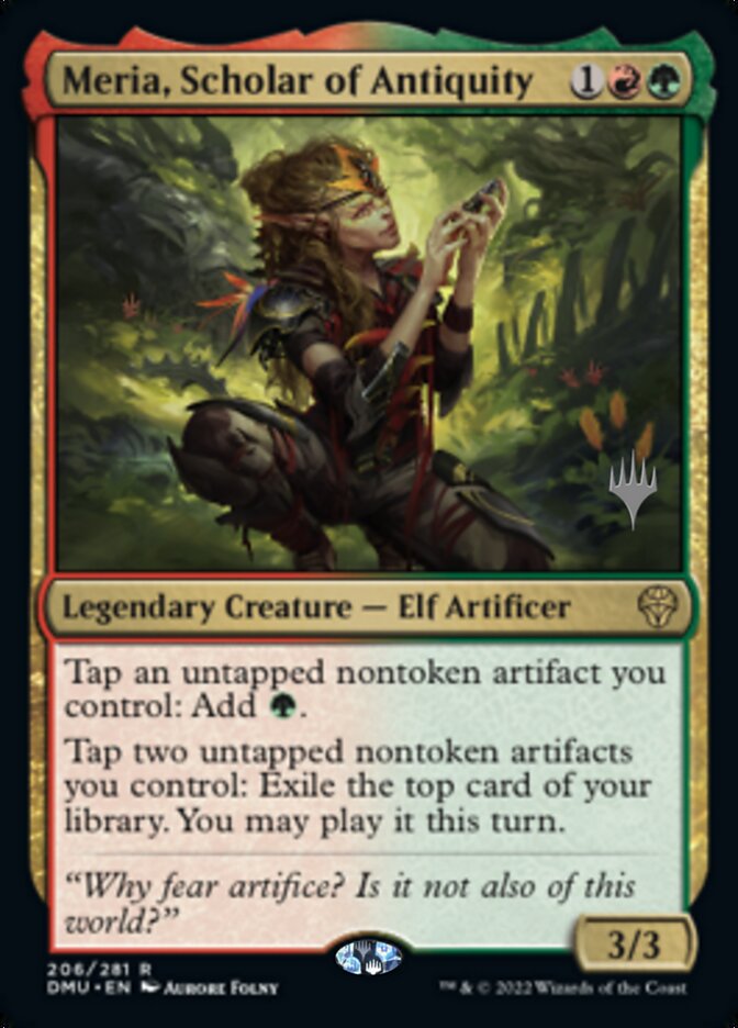 Meria, Scholar of Antiquity (Promo Pack) [Dominaria United Promos] | Fandemonia Ltd