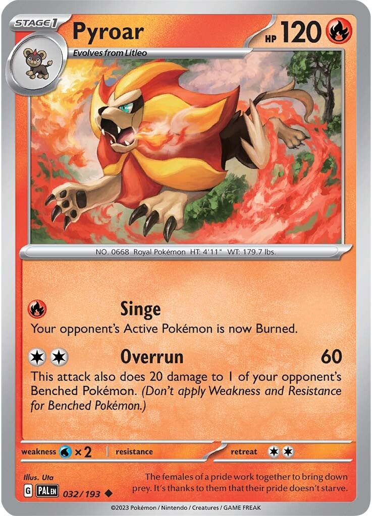 Pyroar (032/193) [Scarlet & Violet: Paldea Evolved] | Fandemonia Ltd