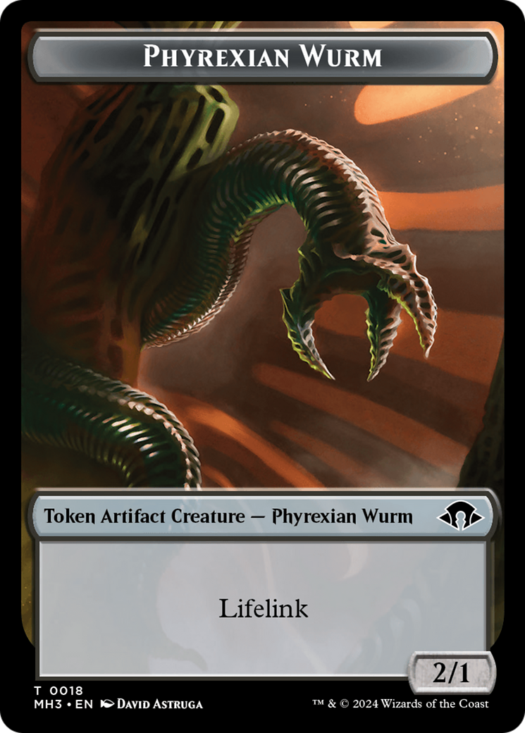 Phyrexian Wurm Token (0018) [Modern Horizons 3 Tokens] | Fandemonia Ltd